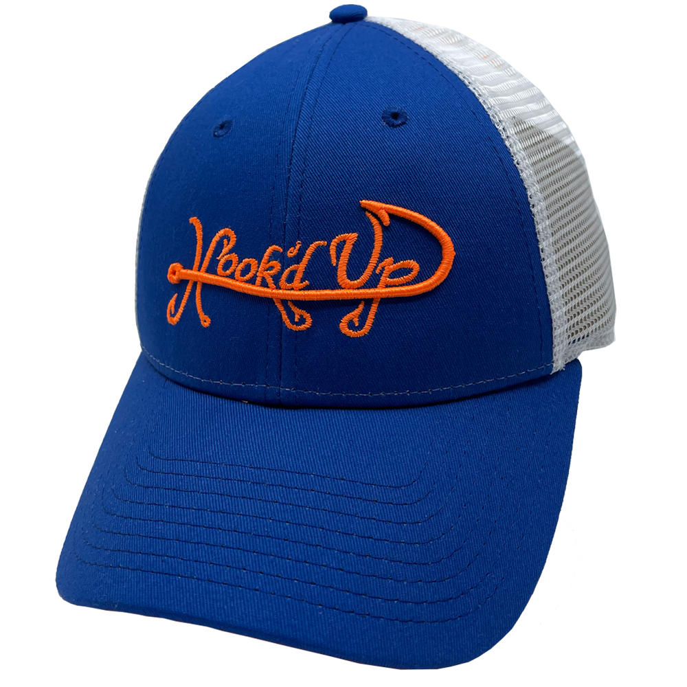Signature Snapback Hat (Royal Blue/White/Orange)