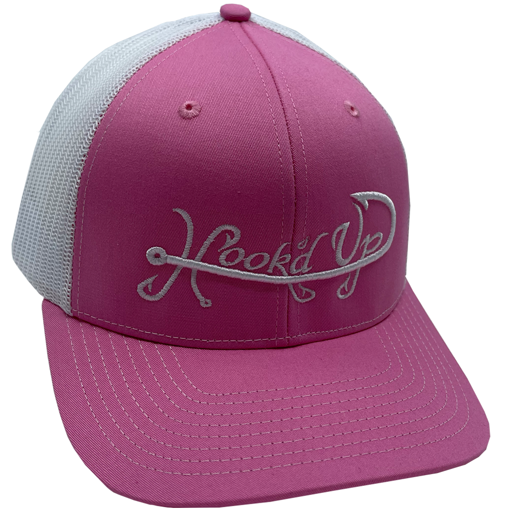 Signature Snapback Hat (Pink/White)