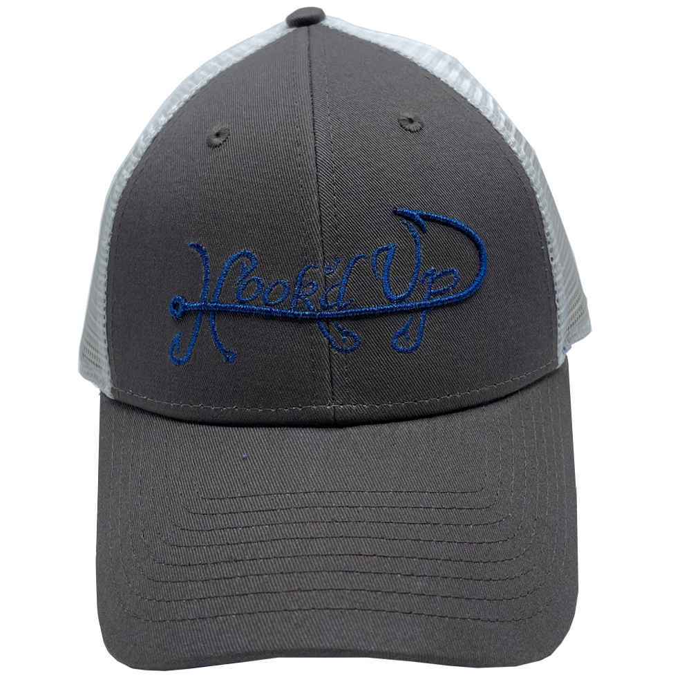 Signature Snapback Hat (Gray/White/Blue)