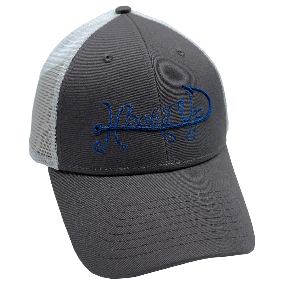 Signature Snapback Hat (Gray/White/Blue)