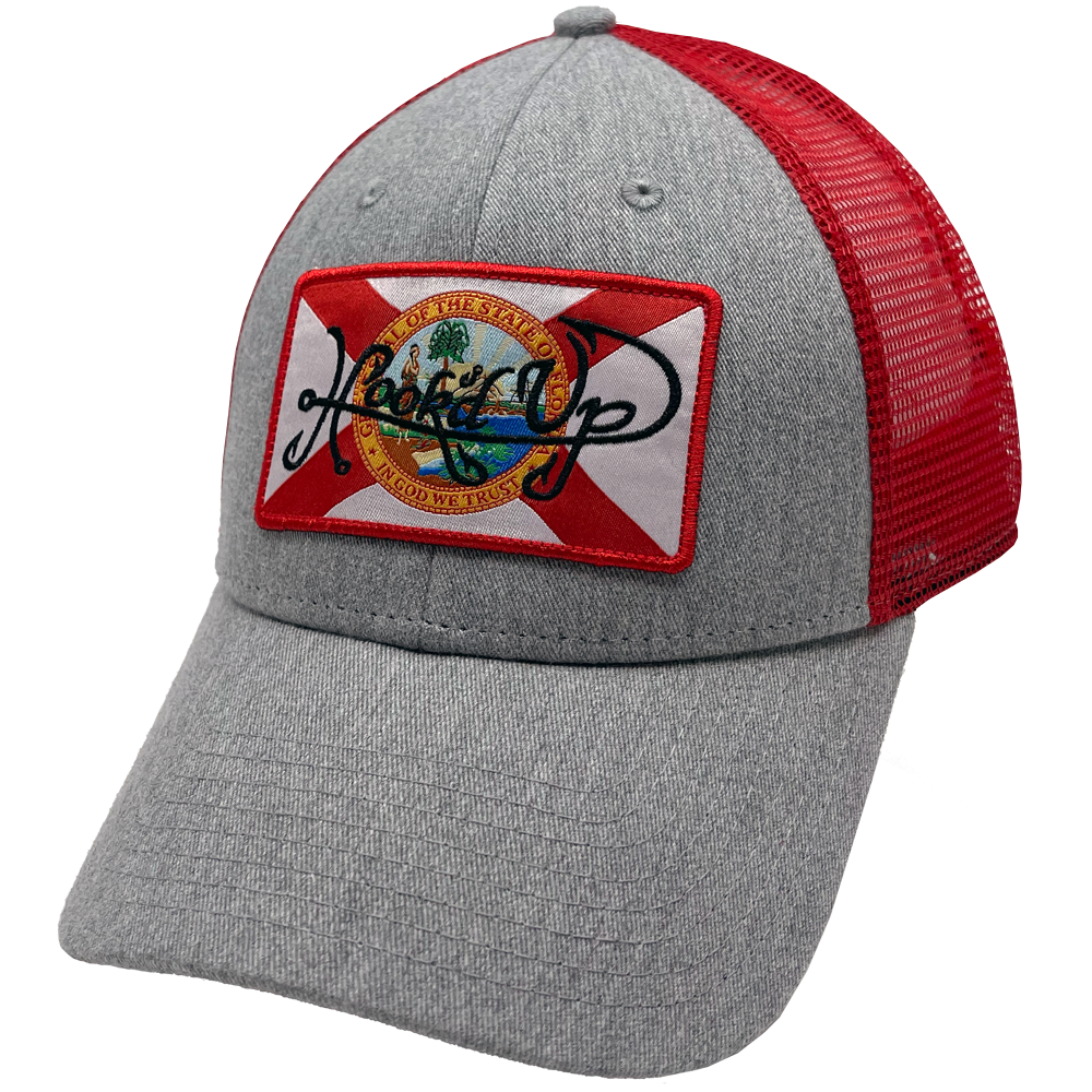 Signature Florida Flag Snapback Hat (Heather/Red)