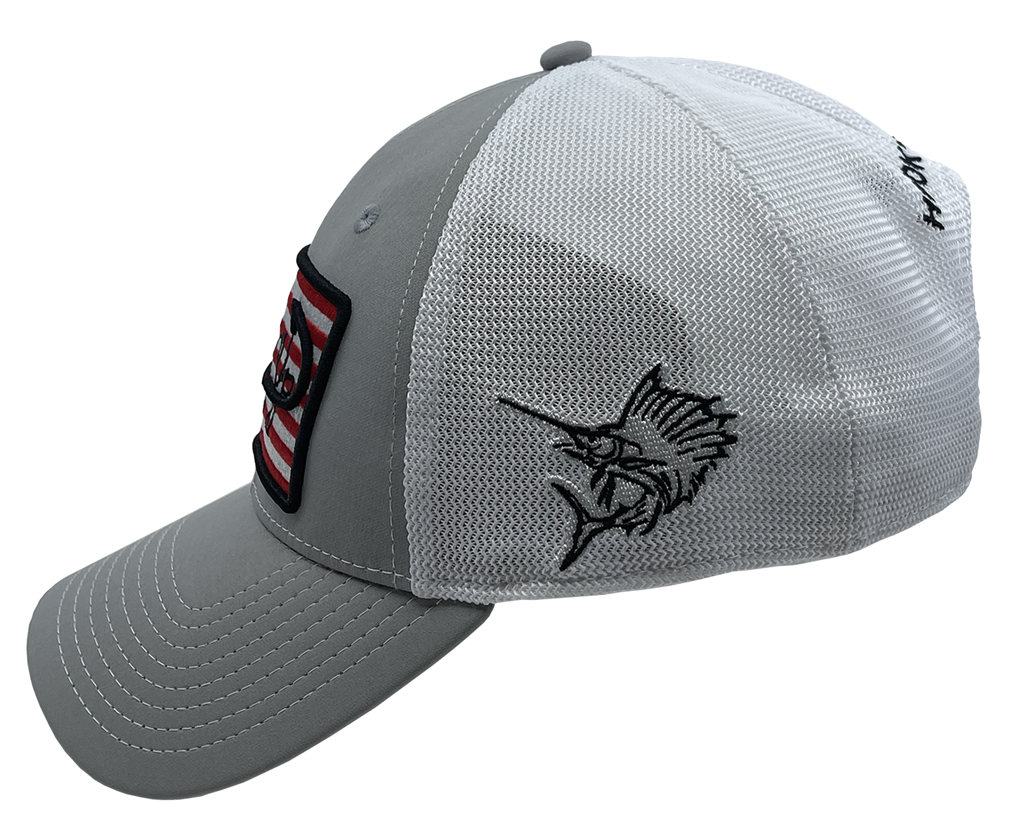 Signature American Flag Snapback Hat (Gray)