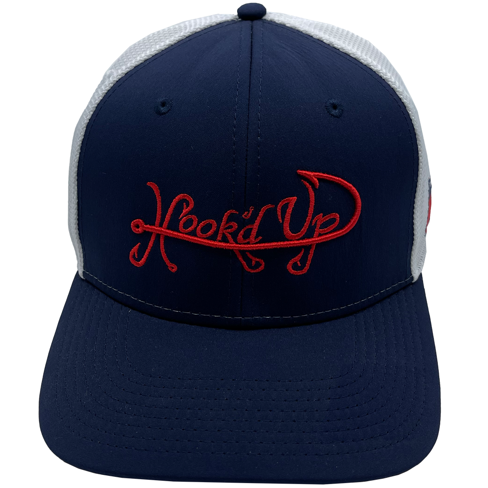 Signature Flex Fit Hat (Navy/White) - Hogfish