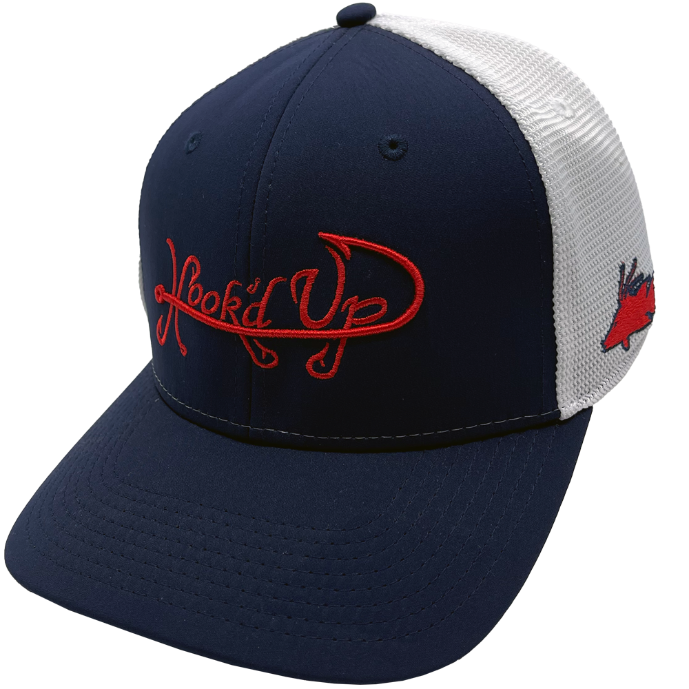Signature Flex Fit Hat (Navy/White) - Hogfish