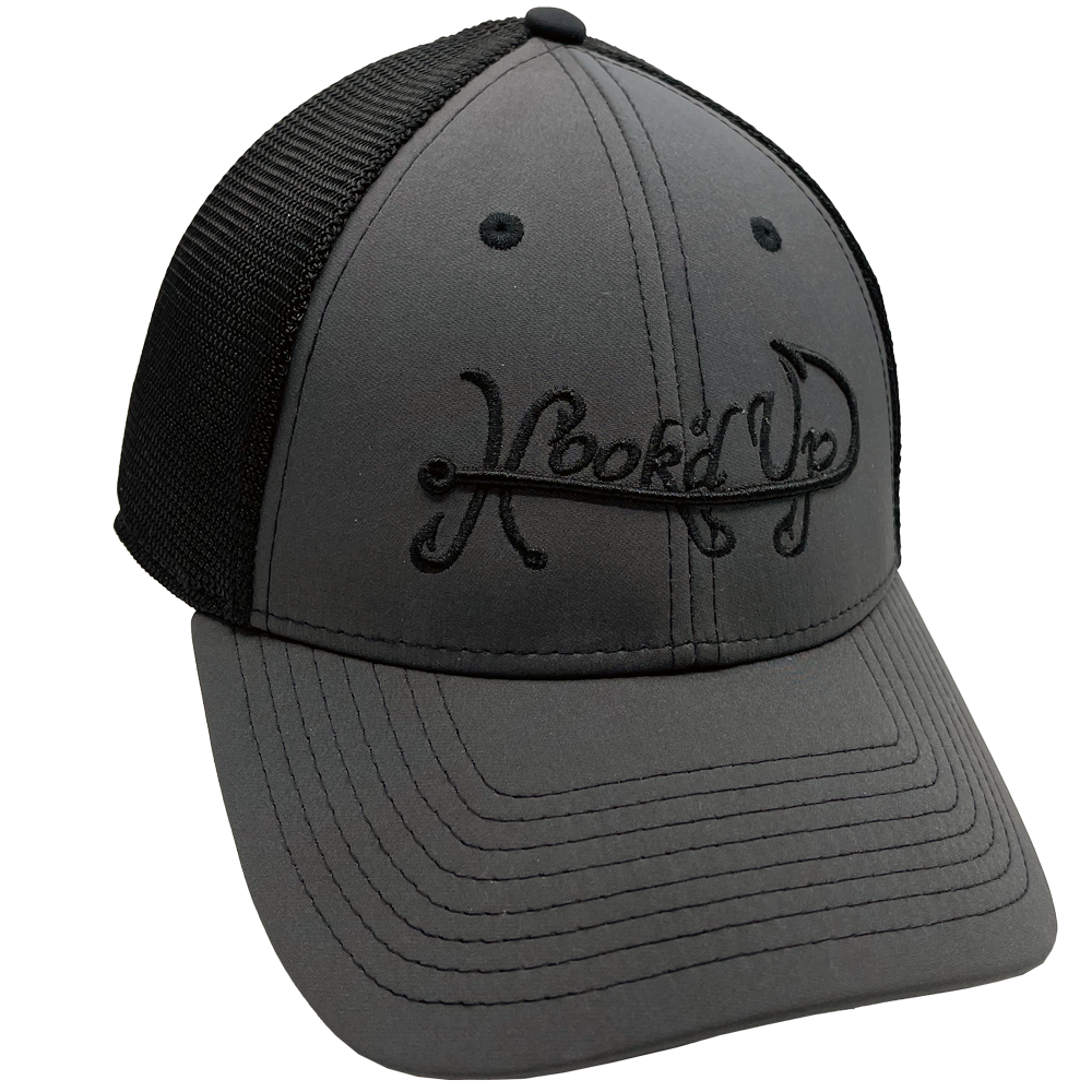 Signature Flex Fit Hat (Charcoal/Black) - Hogfish