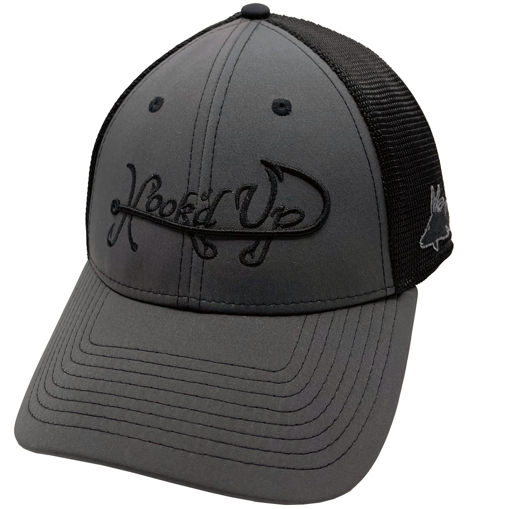 Signature Flex Fit Hat (Charcoal/Black) - Hogfish
