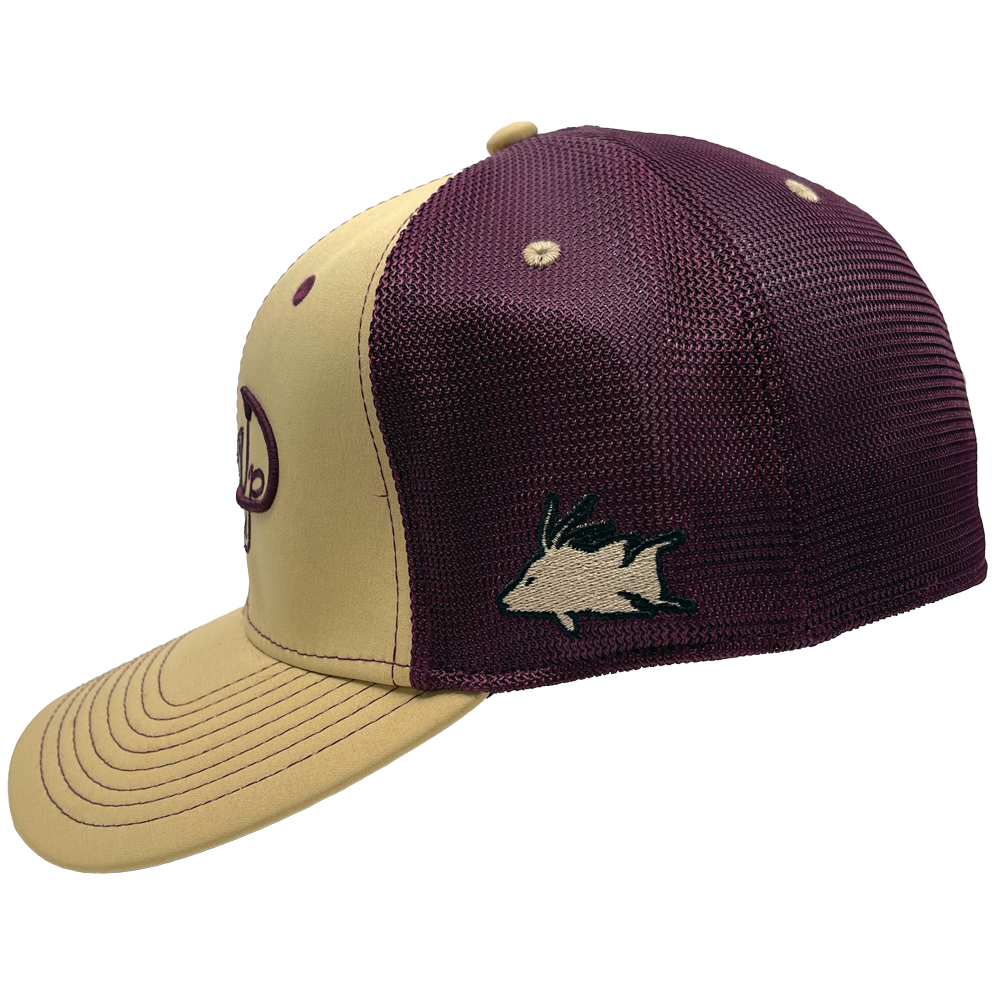 Signature Flex Fit Hat (Maroon/Gold) - Hogfish