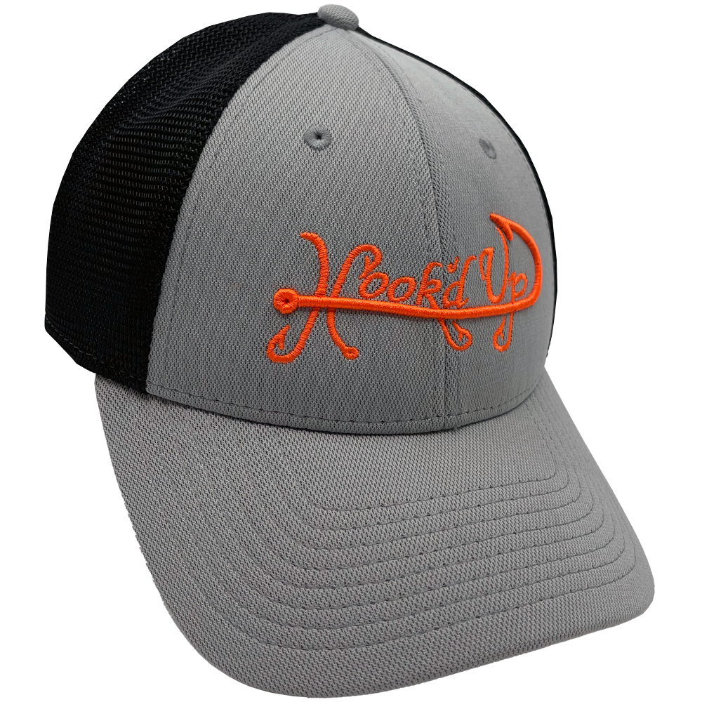 Signature Flex Fit Hat (Gray/Black/Orange) - Hogfish