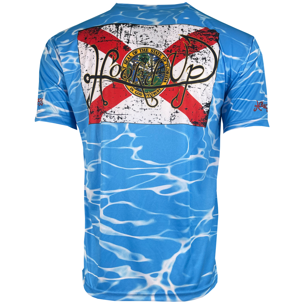 Florida Flag Water Performance Short Sleeve