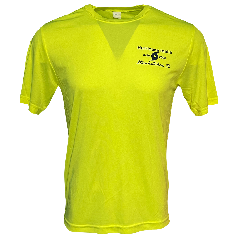 Steinhatchee Strong DryFit Neon Yellow Short Sleeve