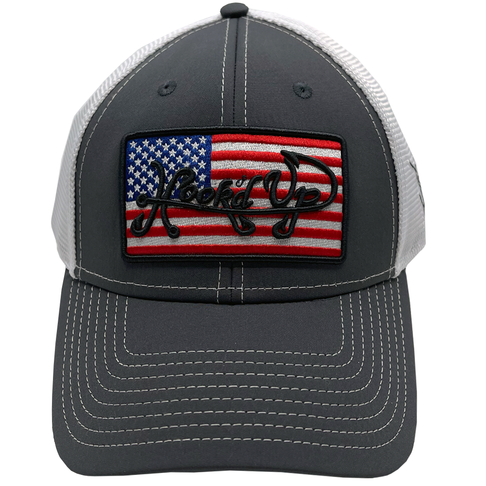 Signature American Flag Snapback Hat (DK Gray)