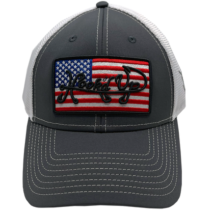 Signature American Flag Snapback Hat (DK Gray)