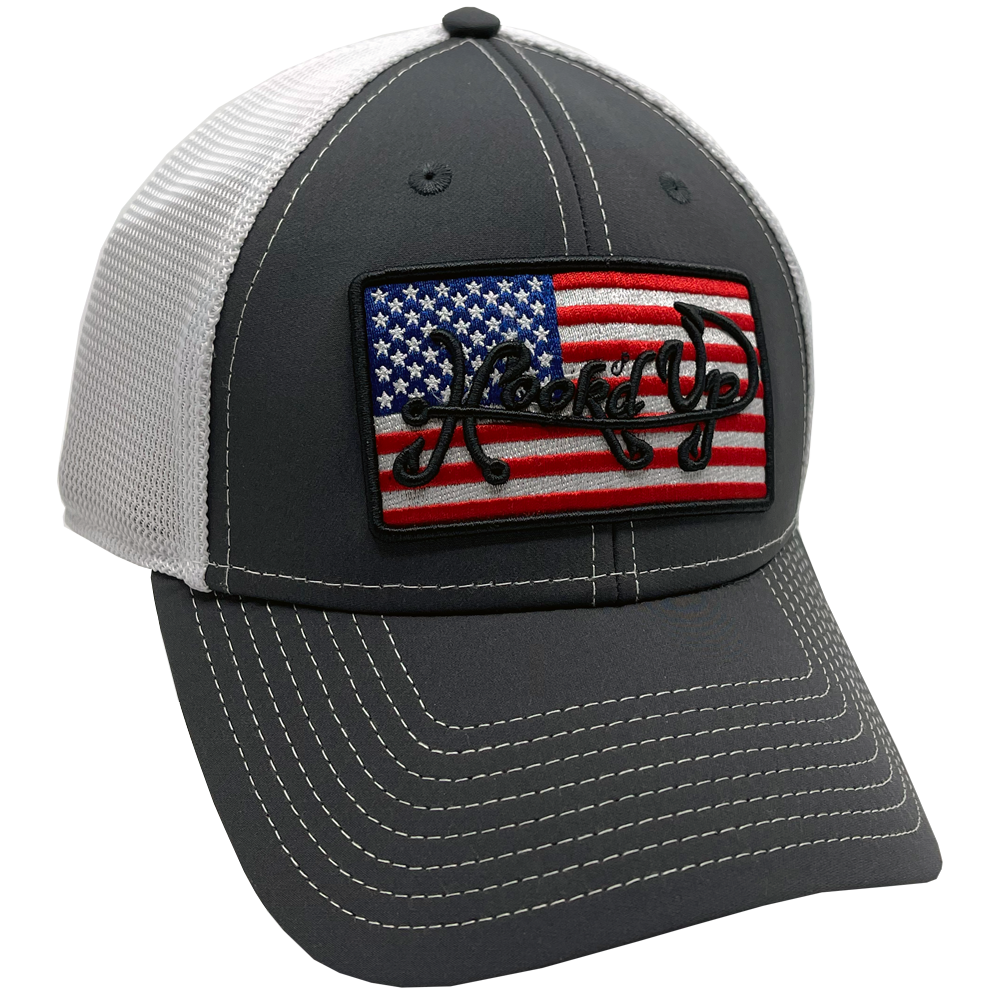 Signature American Flag Snapback Hat (DK Gray)