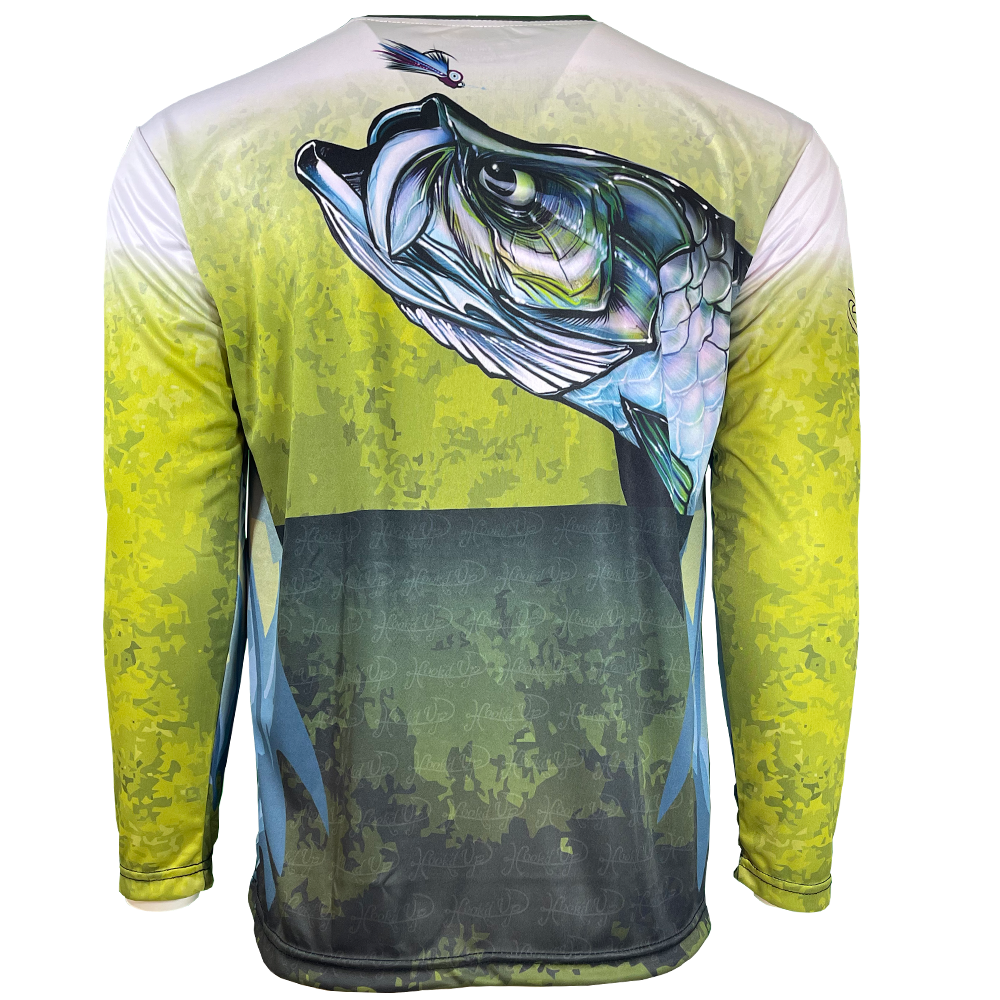 Green Tarpon "Walkin on Water" Performance Long Sleeve