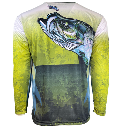 Green Tarpon "Walkin on Water" Performance Long Sleeve